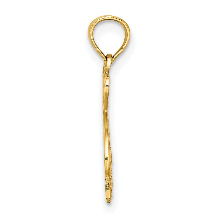 Lovely Rita's Pendants & Charms 14K Yellow Gold I HEART SIESTA KEY with Dolphin Swimming Pendant