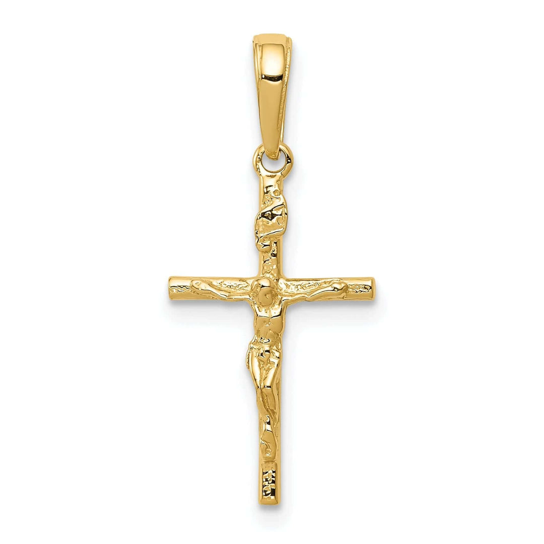 Lovely Rita's Pendants & Charms 14k Yellow Gold INRI Hollow Crucifix Pendant
