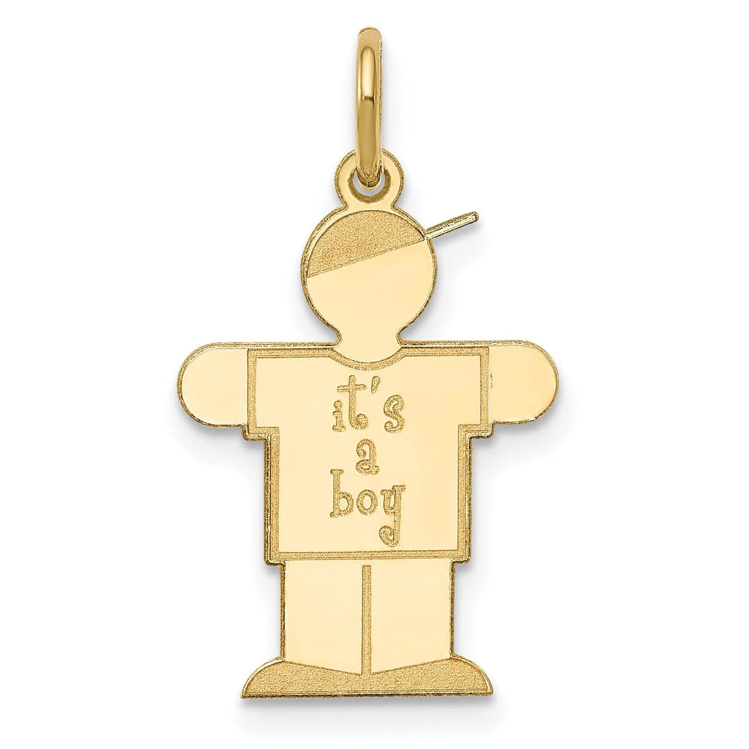Lovely Rita's Pendants & Charms 14k Yellow Gold It's a Boy Hugs Charm