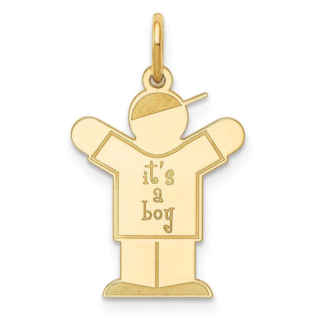 Lovely Rita's Pendants & Charms 14k Yellow Gold It's a Boy Love Charm