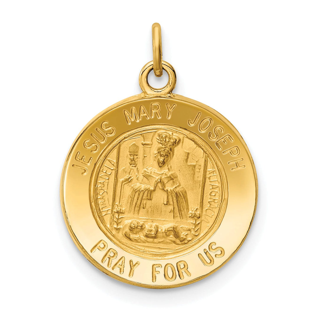 Lovely Rita's Pendants & Charms 14k Yellow Gold Jesus Mary Joseph Medal Pendant