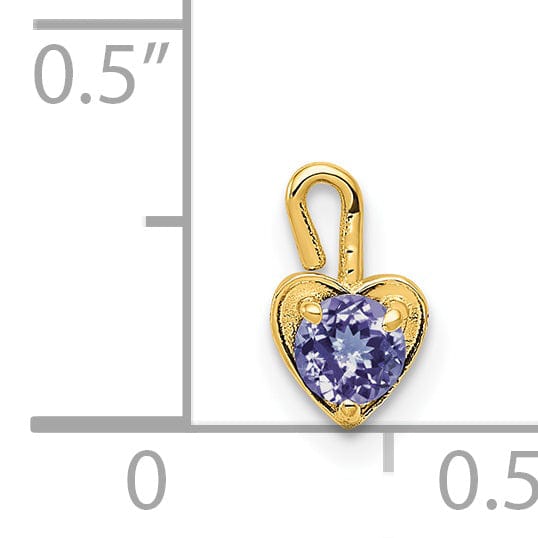 Lovely Rita's Pendants & Charms 14k Yellow Gold June Birthstone Heart Charm