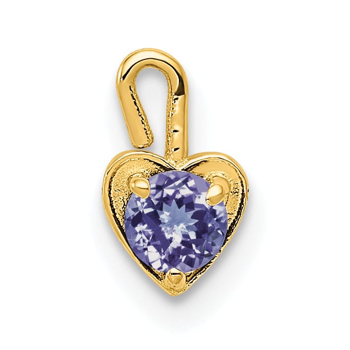 Lovely Rita's Pendants & Charms 14k Yellow Gold June Birthstone Heart Charm