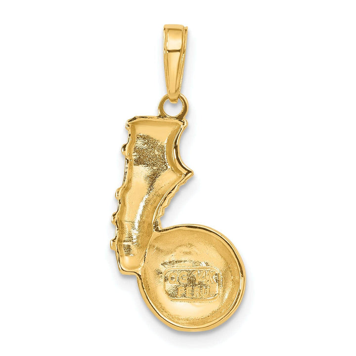 Lovely Rita's Pendants & Charms 14k Yellow Gold Kicking Soccer Ball Pendant