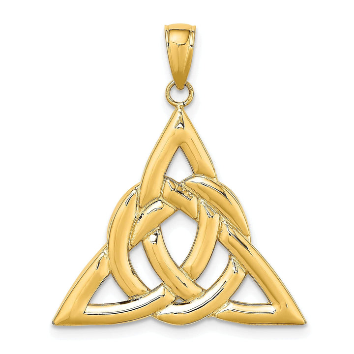 Lovely Rita's Pendants & Charms 14K Yellow Gold Large Celtic Trinity Knot Design Pendant