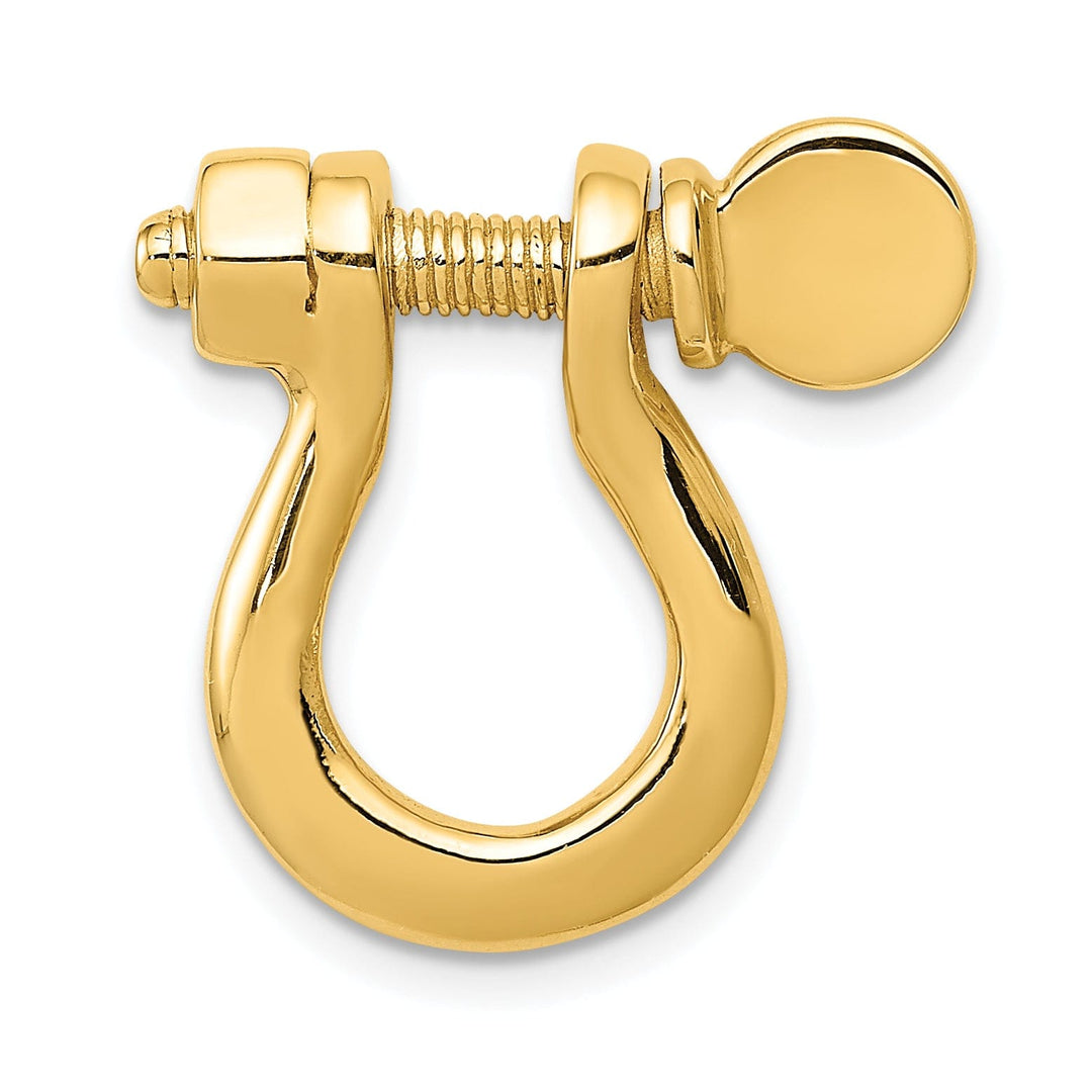 Lovely Rita's Pendants & Charms 14k Yellow Gold Large Shackle Link Pendant