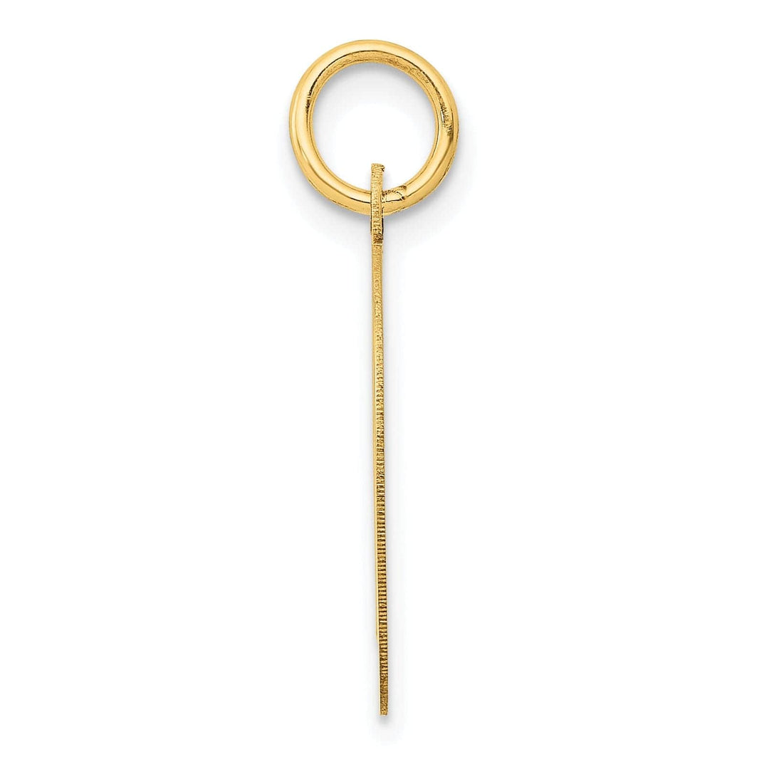 Lovely Rita's Pendants & Charms 14K Yellow Gold Large Size Fancy Script Design Letter D Initial Pendant