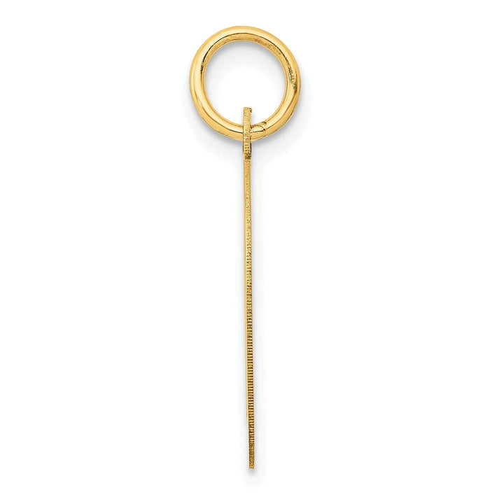 Lovely Rita's Pendants & Charms 14K Yellow Gold Large Size Fancy Script Design Letter D Initial Pendant