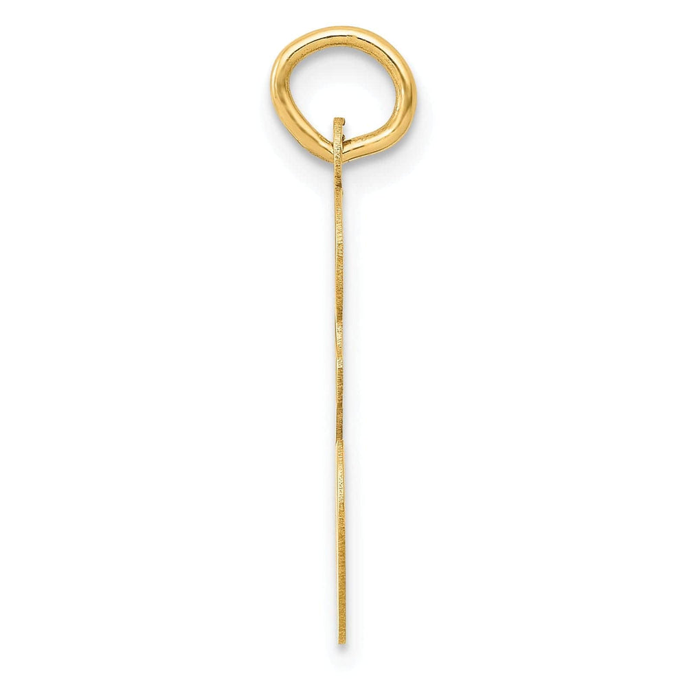 Lovely Rita's Pendants & Charms 14K Yellow Gold Large Size Fancy Script Design Letter E Initial Pendant