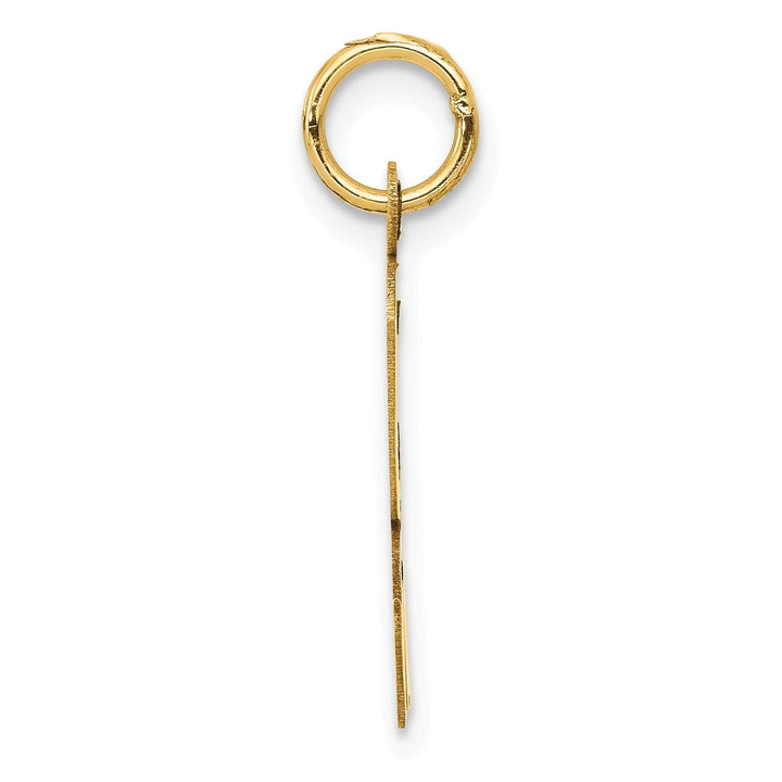 Lovely Rita's Pendants & Charms 14K Yellow Gold Large Size Fancy Script Design Letter K Initial Pendant