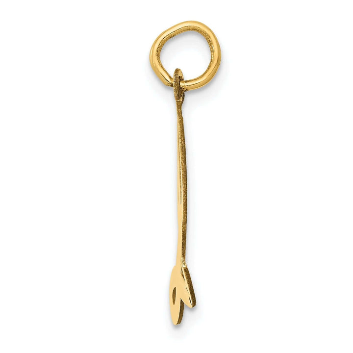 Lovely Rita's Pendants & Charms 14K Yellow Gold Large Size Fancy Script Design Letter L Initial Pendant