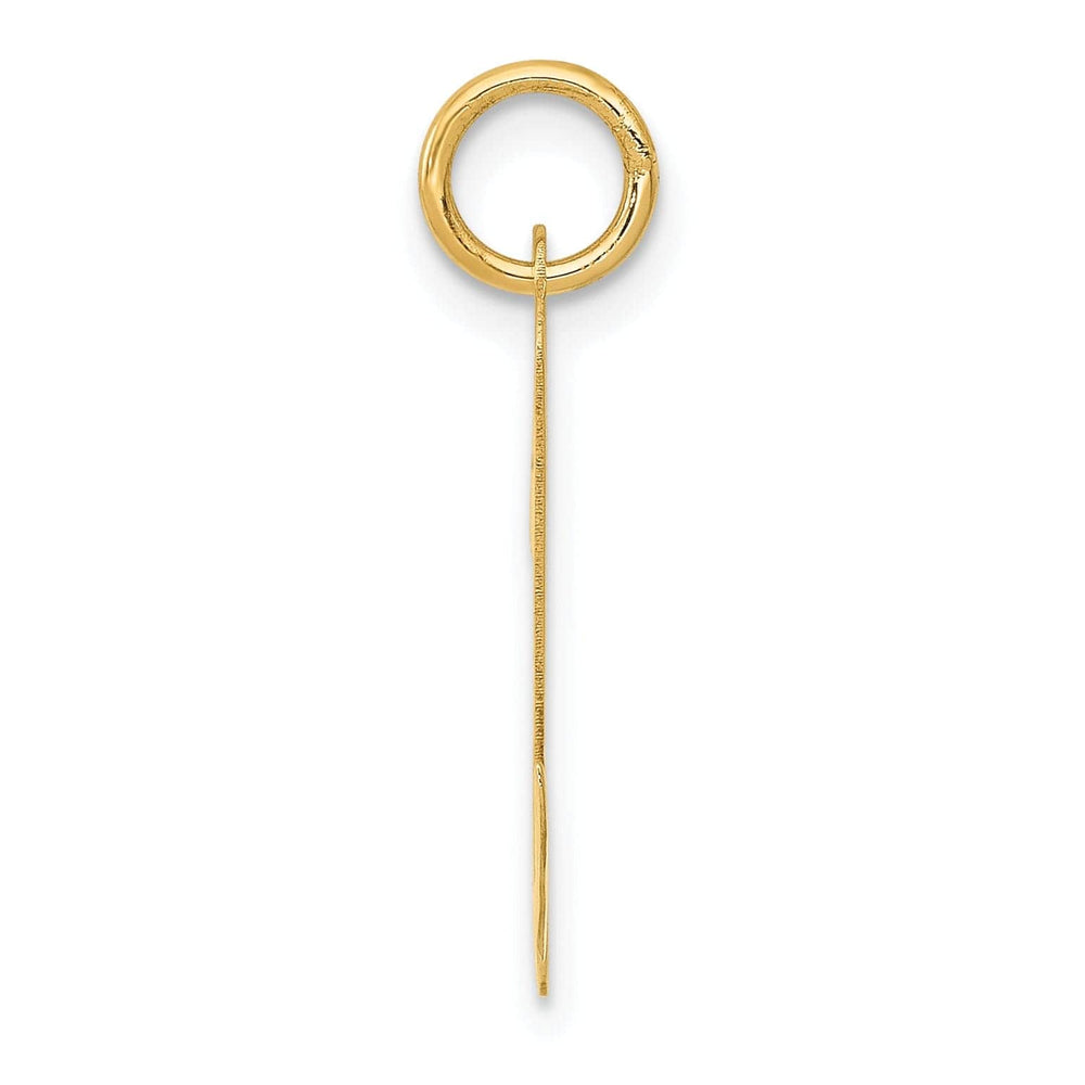 Lovely Rita's Pendants & Charms 14K Yellow Gold Large Size Fancy Script Design Letter N Initial Pendant