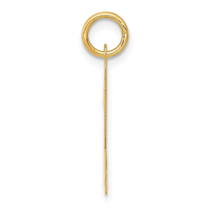 Lovely Rita's Pendants & Charms 14K Yellow Gold Large Size Fancy Script Design Letter N Initial Pendant