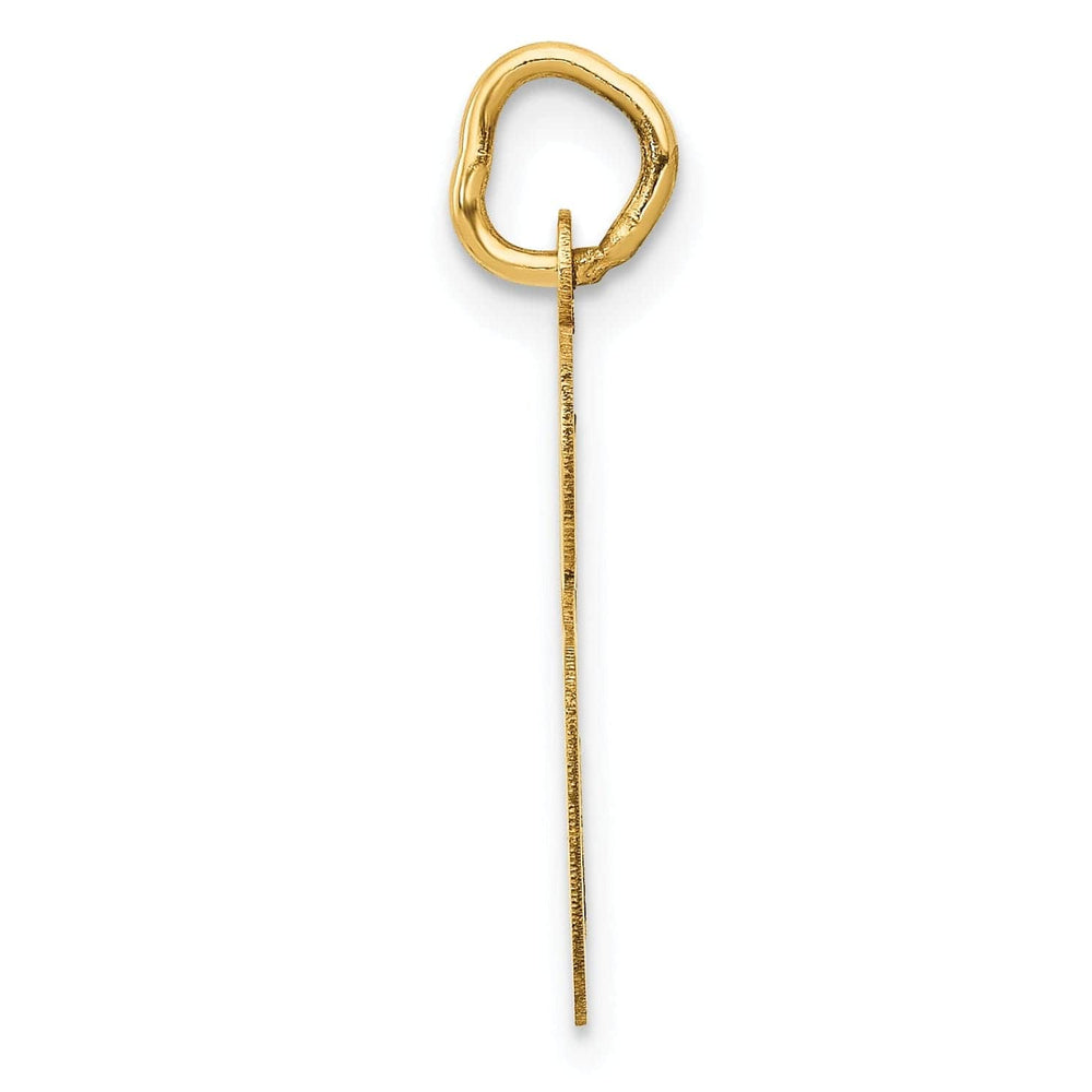 Lovely Rita's Pendants & Charms 14K Yellow Gold Large Size Fancy Script Design Letter S Initial Pendant