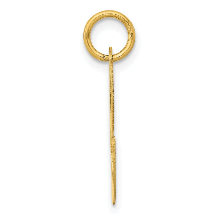 Lovely Rita's Pendants & Charms 14K Yellow Gold Large Size Fancy Script Letter C Initial Charm Pendant