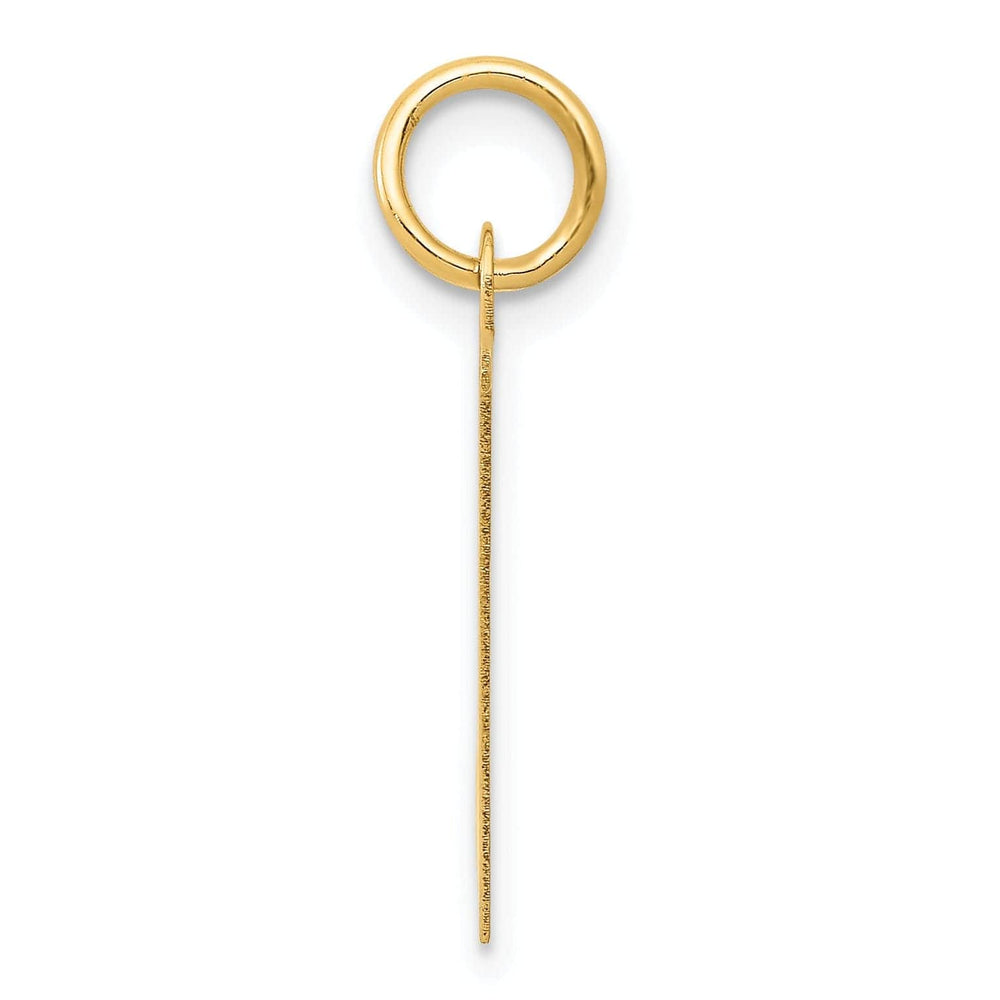 Lovely Rita's Pendants & Charms 14K Yellow Gold Large Size Fancy Script Letter H Initial Charm Pendant