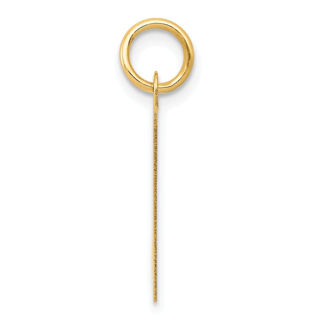 Lovely Rita's Pendants & Charms 14K Yellow Gold Large Size Fancy Script Letter H Initial Charm Pendant