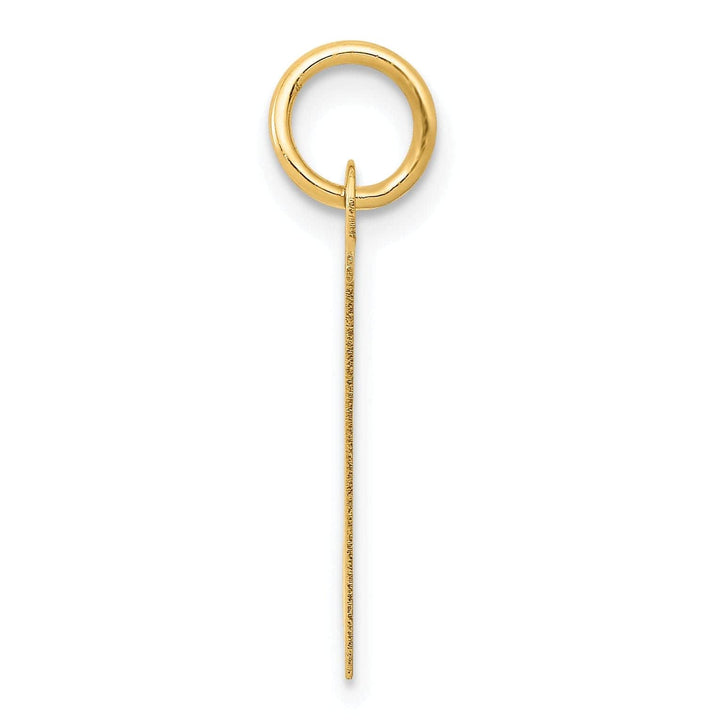 Lovely Rita's Pendants & Charms 14K Yellow Gold Large Size Fancy Script Letter H Initial Charm Pendant