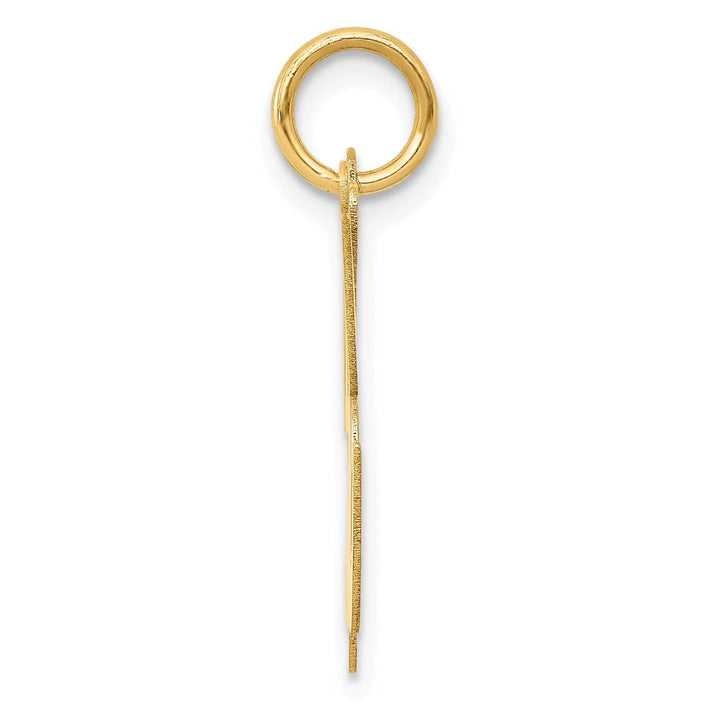 Lovely Rita's Pendants & Charms 14K Yellow Gold Large Size Fancy Script Letter K Initial Charm Pendant