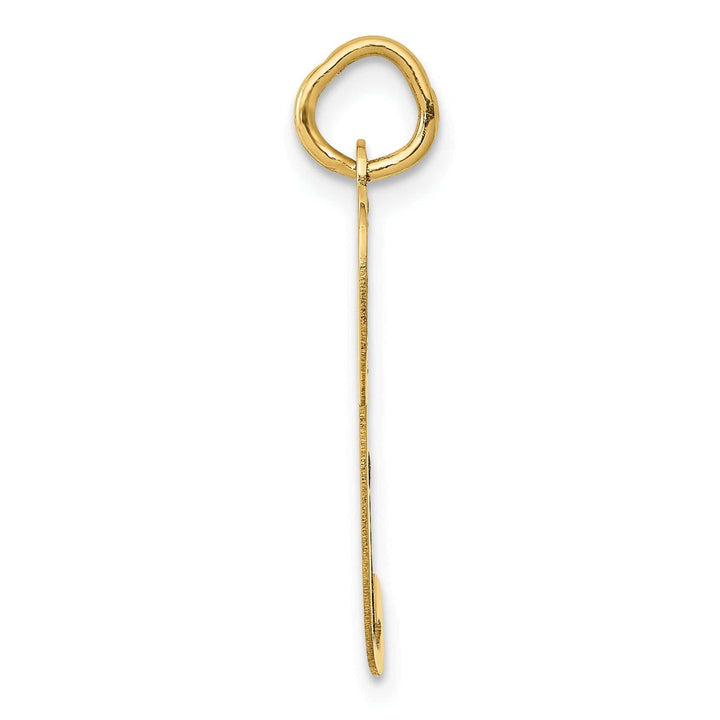 Lovely Rita's Pendants & Charms 14K Yellow Gold Large Size Fancy Script Letter P Initial Charm Pendant