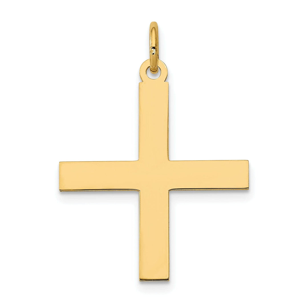 Lovely Rita's Pendants & Charms 14k Yellow Gold Laser Designed Cross Pendant