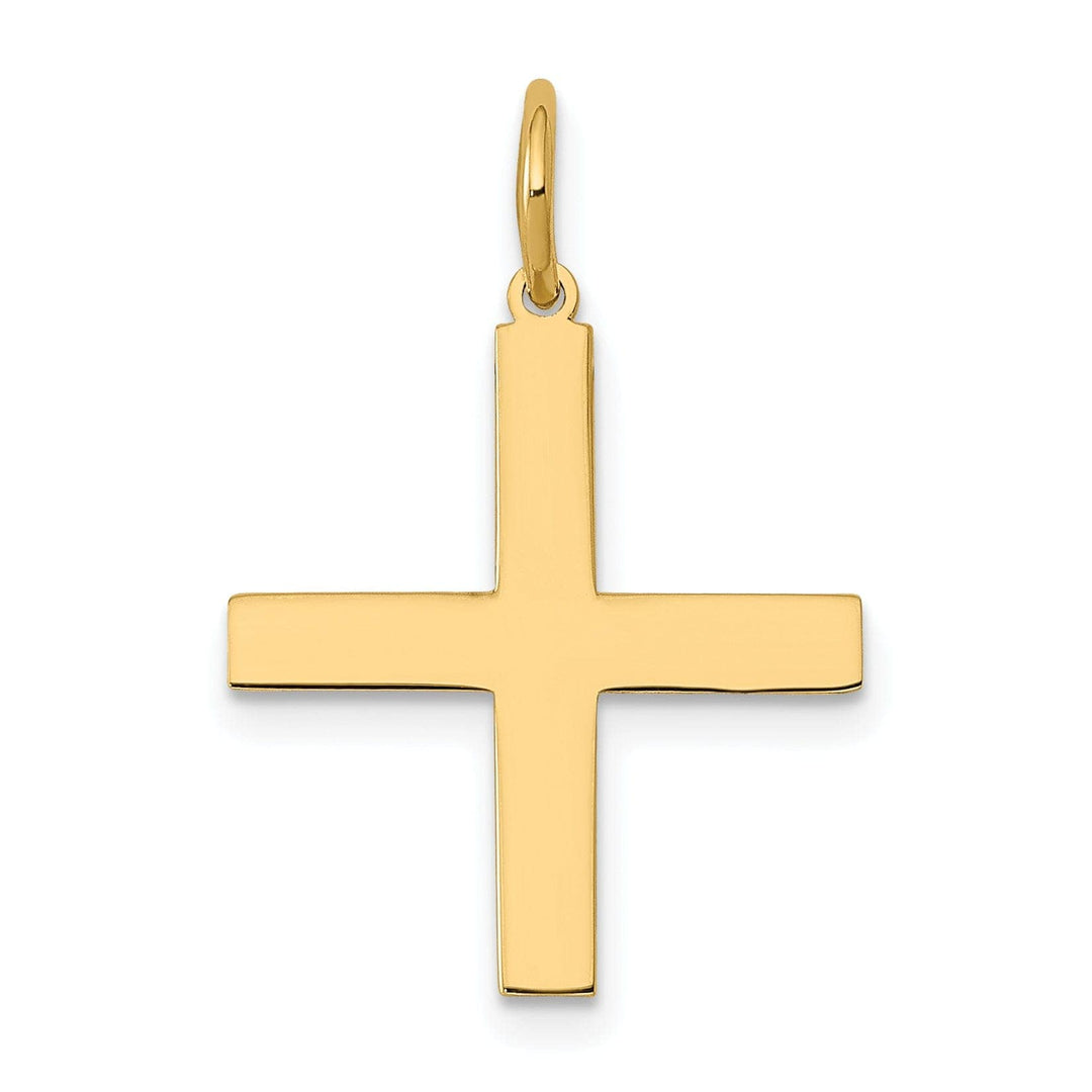 Lovely Rita's Pendants & Charms 14k Yellow Gold Laser Designed Cross Pendant