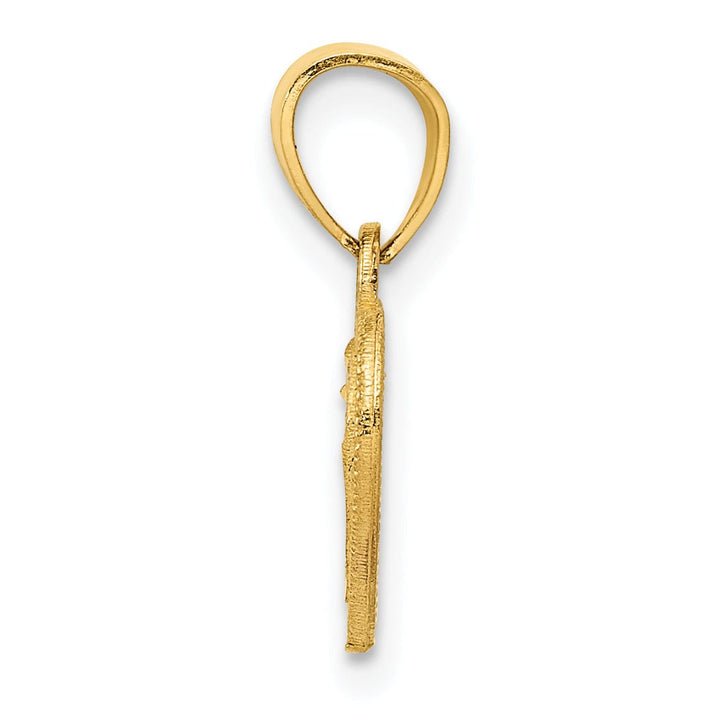 Lovely Rita's Pendants & Charms 14k Yellow Gold Lattice Design Heart Pendant