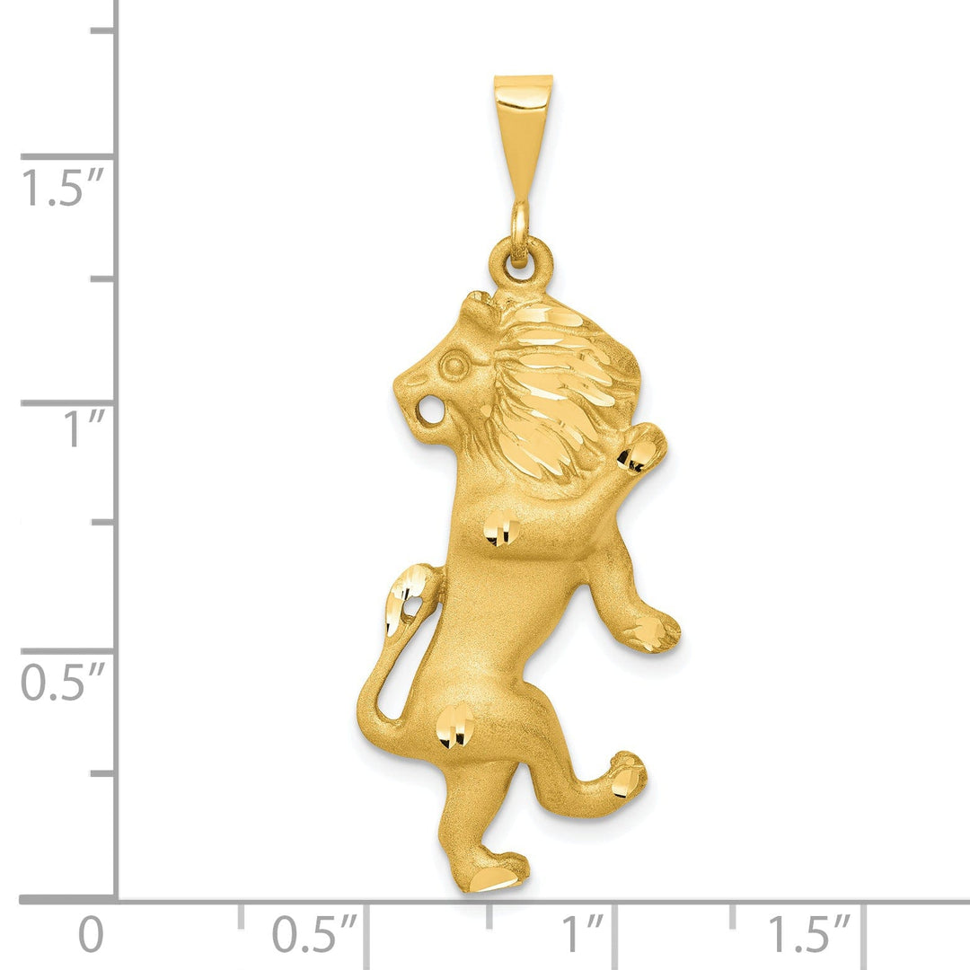Lovely Rita's Pendants & Charms 14k Yellow Gold Leo Zodiac Charm Pendant