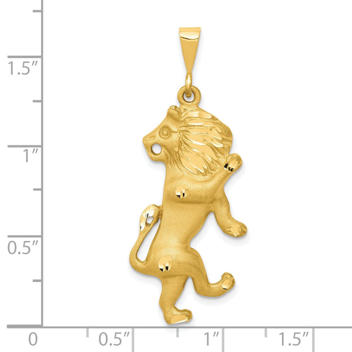 Lovely Rita's Pendants & Charms 14k Yellow Gold Leo Zodiac Charm Pendant