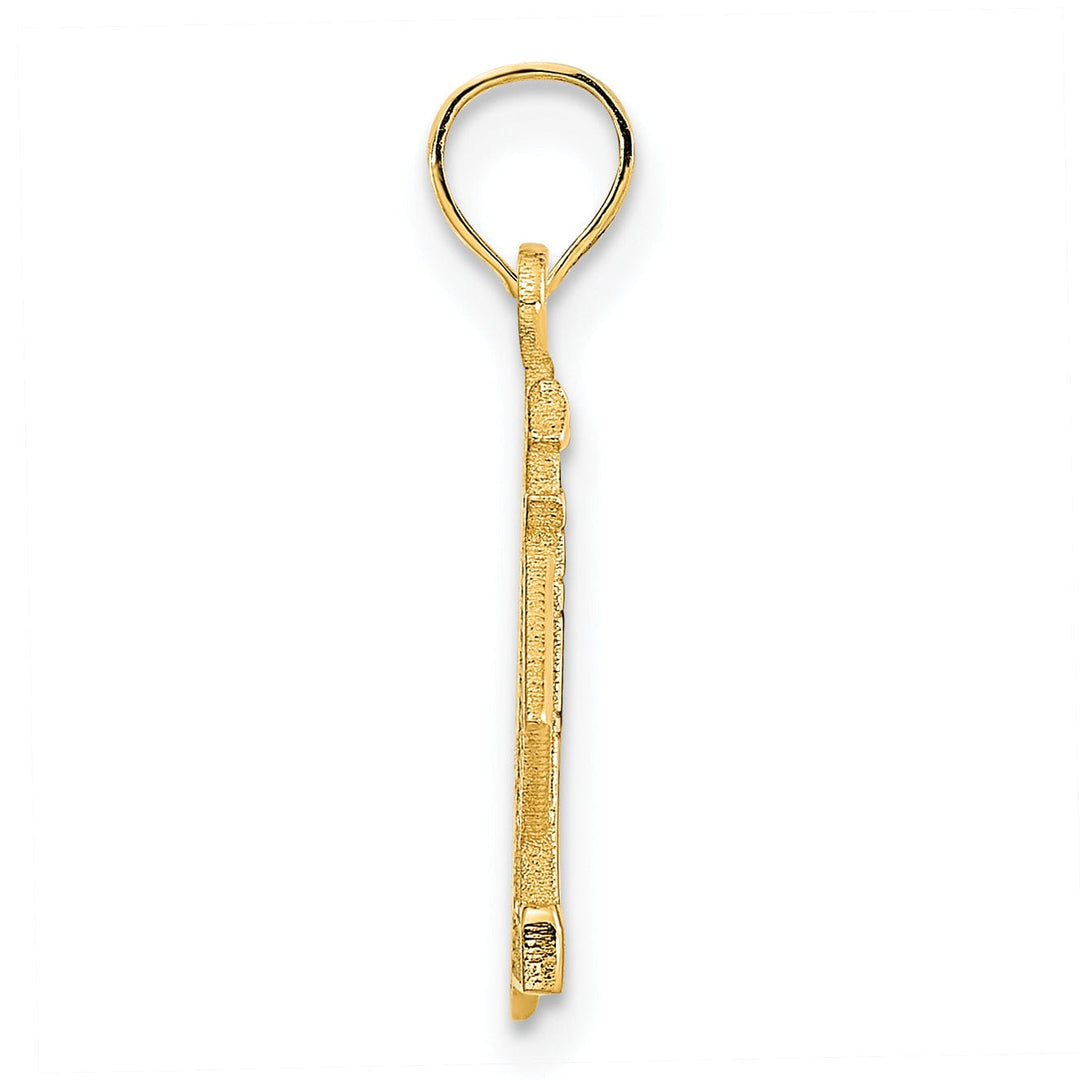 Lovely Rita's Pendants & Charms 14k Yellow Gold Lighthouse with Anchor and Rope Design Charm