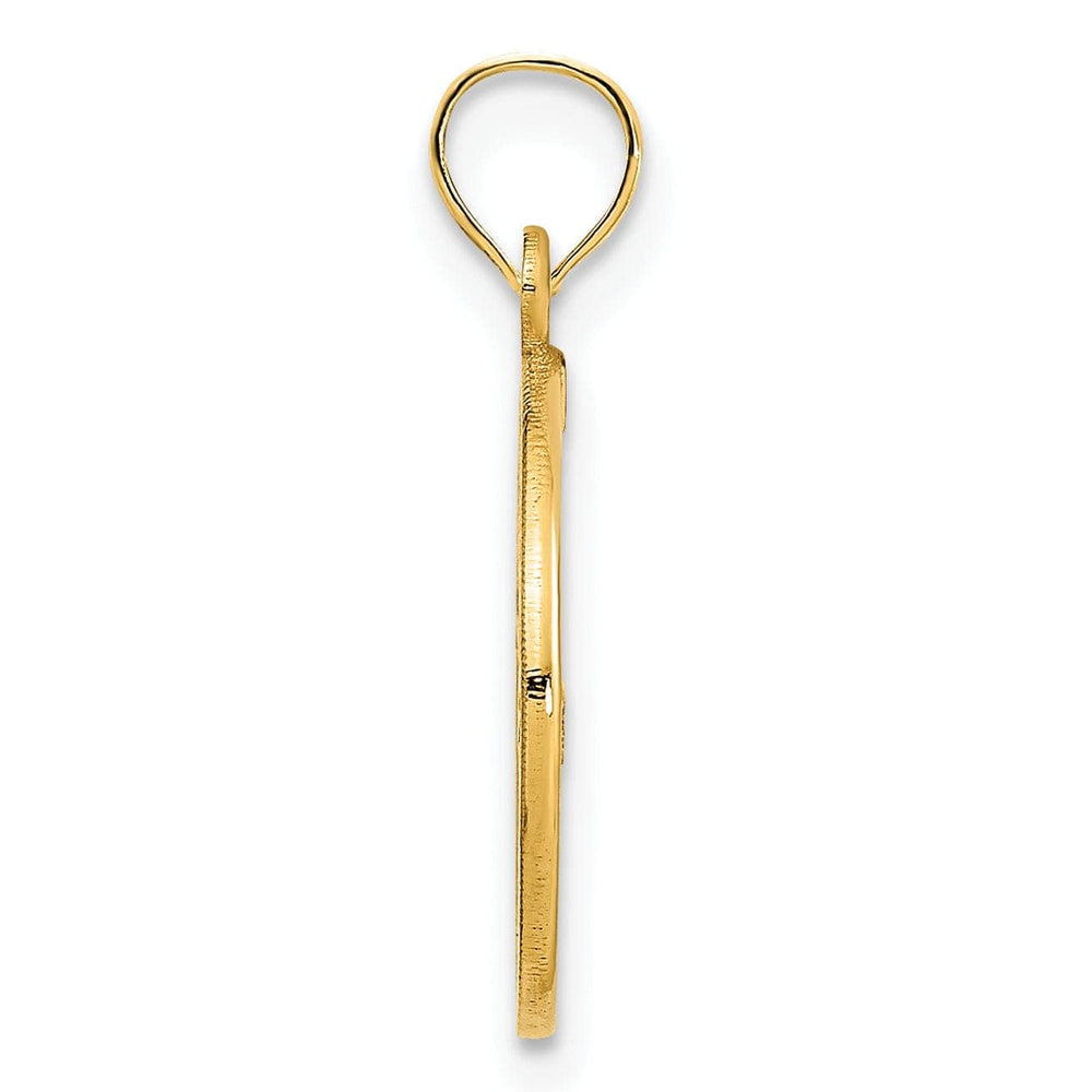 Lovely Rita's Pendants & Charms 14k Yellow Gold Lighthouse with Compass Round Design Charm