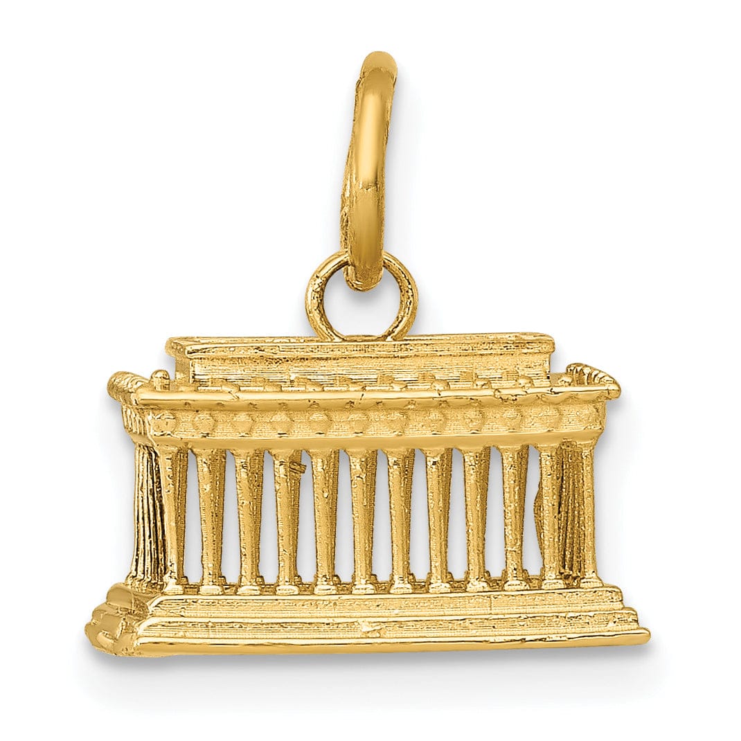 Lovely Rita's Pendants & Charms 14k Yellow Gold Lincoln Memorial Charm