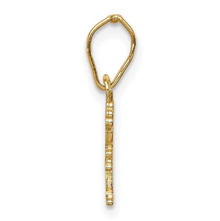 Lovely Rita's Pendants & Charms 14k Yellow Gold Little Girl Heart Shirt Pendant