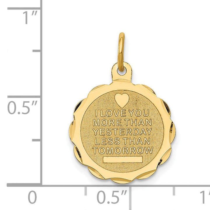 Lovely Rita's Pendants & Charms 14k Yellow Gold Love Charm Pendant