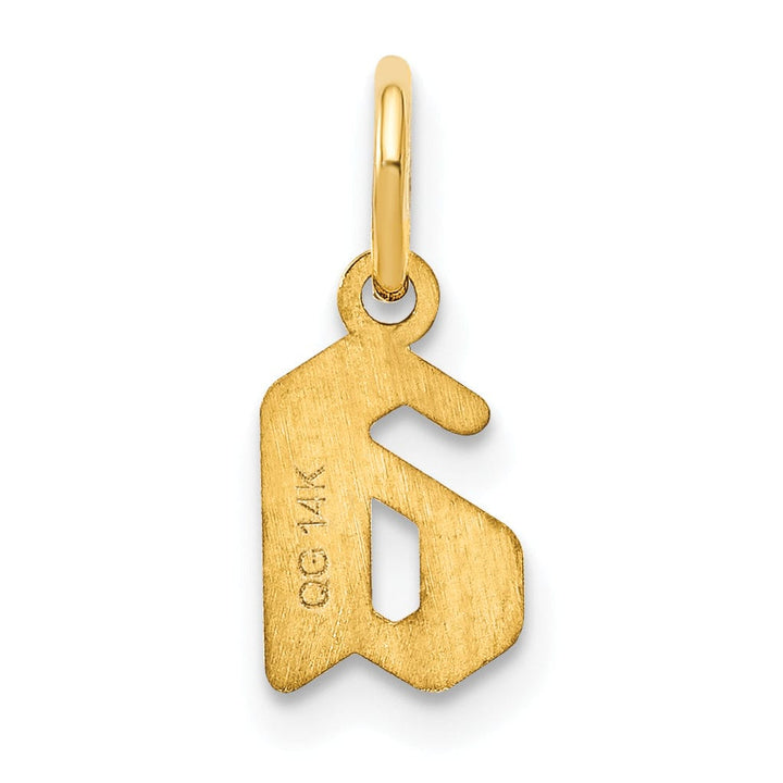Lovely Rita's Pendants & Charms 14K Yellow Gold Lower Case Letter A Initial Charm Pendant