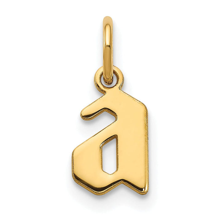 Lovely Rita's Pendants & Charms 14K Yellow Gold Lower Case Letter A Initial Charm Pendant