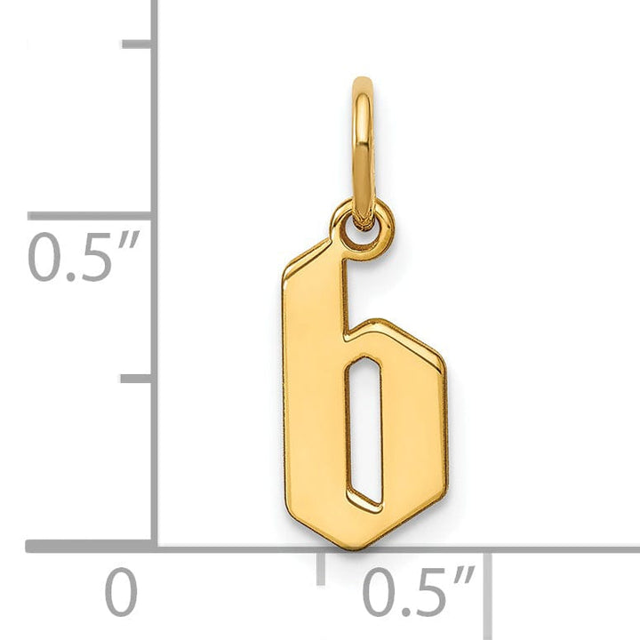 Lovely Rita's Pendants & Charms 14K Yellow Gold Lower Case Letter B Initial Charm Pendant