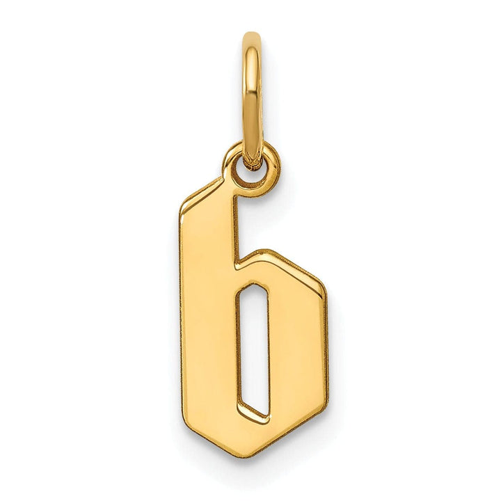 Lovely Rita's Pendants & Charms 14K Yellow Gold Lower Case Letter B Initial Charm Pendant