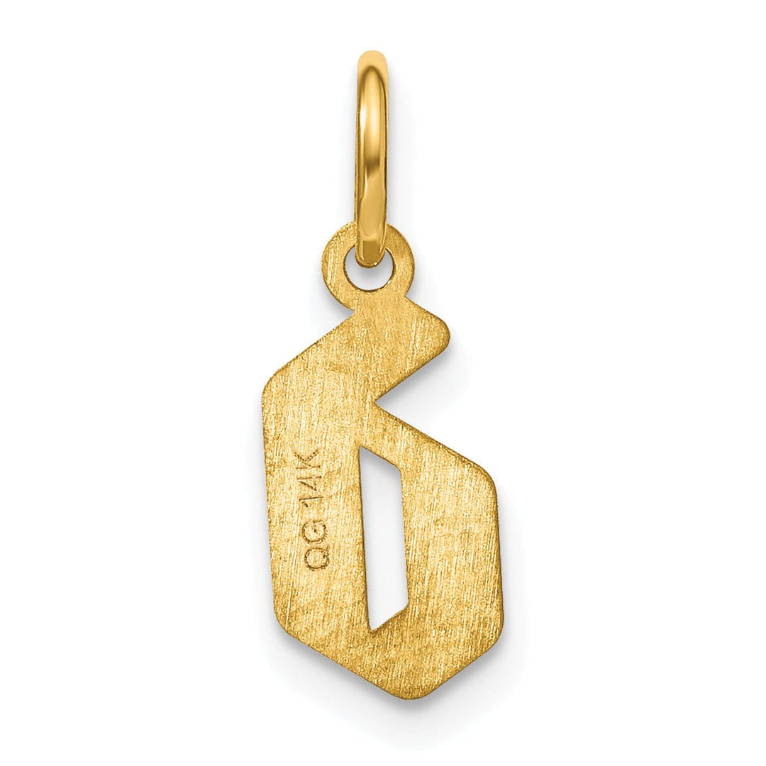 Lovely Rita's Pendants & Charms 14K Yellow Gold Lower Case Letter D Initial Charm Pendant