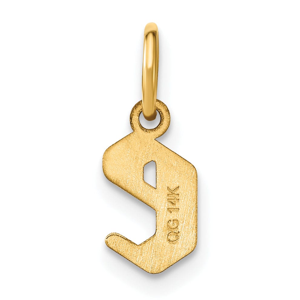Lovely Rita's Pendants & Charms 14K Yellow Gold Lower Case Letter E Initial Charm Pendant