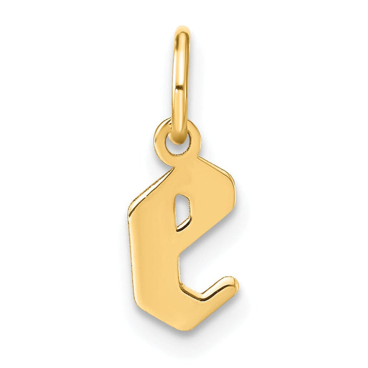 Lovely Rita's Pendants & Charms 14K Yellow Gold Lower Case Letter E Initial Charm Pendant