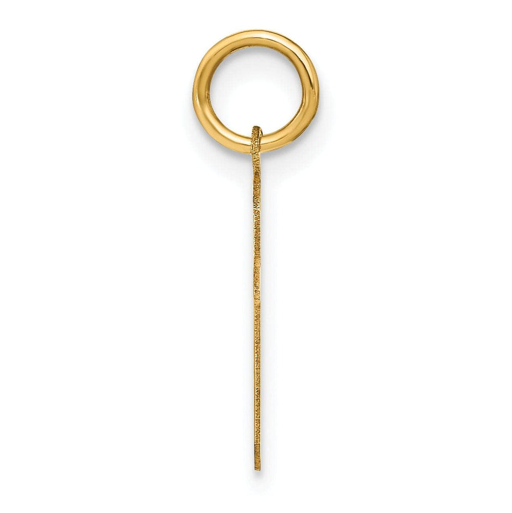 Lovely Rita's Pendants & Charms 14K Yellow Gold Lower Case Letter F Initial Charm Pendant