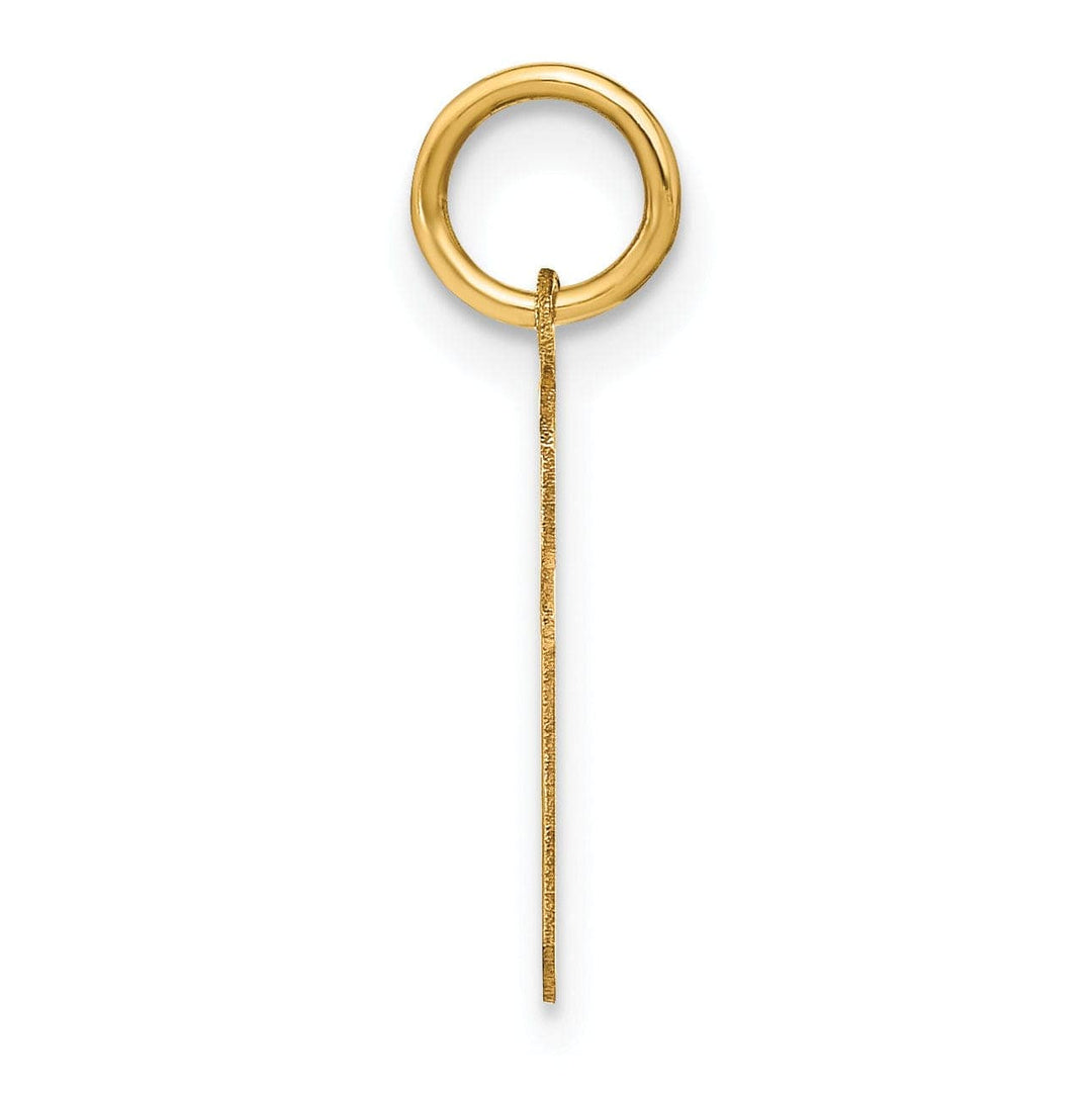 Lovely Rita's Pendants & Charms 14K Yellow Gold Lower Case Letter F Initial Charm Pendant