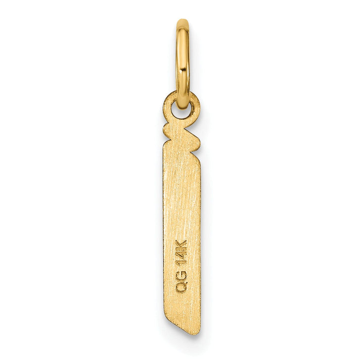 Lovely Rita's Pendants & Charms 14K Yellow Gold Lower Case Letter J Initial Charm Pendant