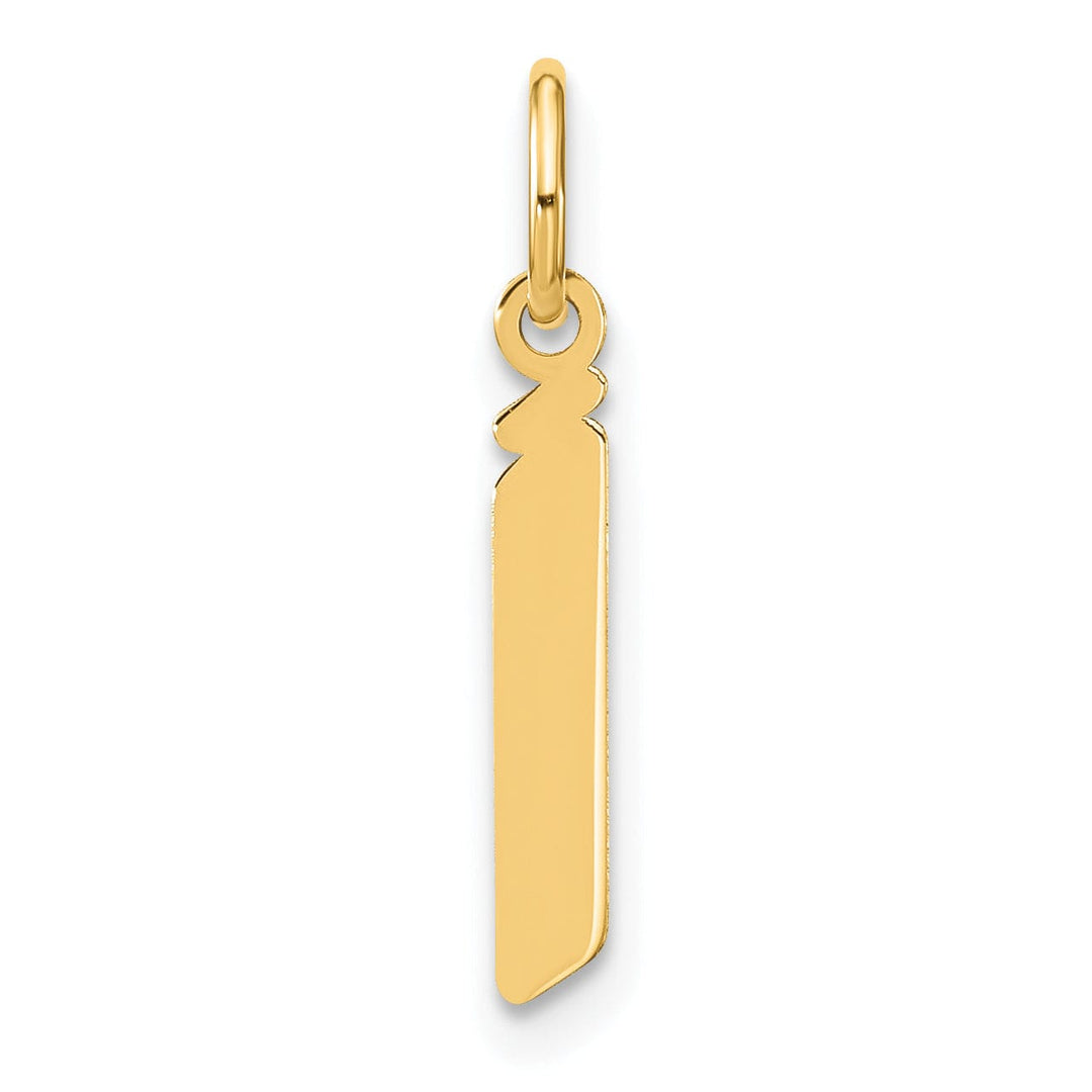 Lovely Rita's Pendants & Charms 14K Yellow Gold Lower Case Letter J Initial Charm Pendant