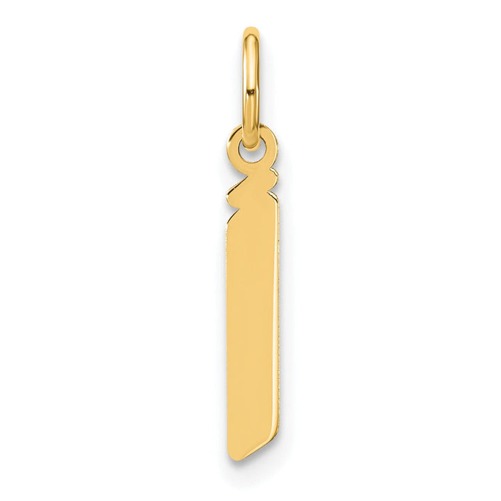 Lovely Rita's Pendants & Charms 14K Yellow Gold Lower Case Letter J Initial Charm Pendant