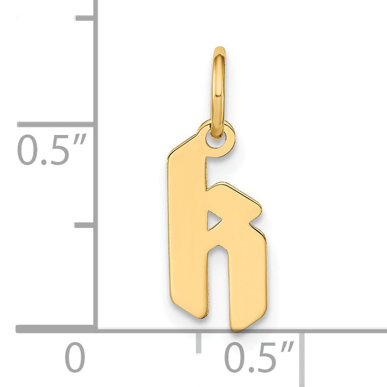 Lovely Rita's Pendants & Charms 14K Yellow Gold Lower Case Letter K Initial Charm Pendant