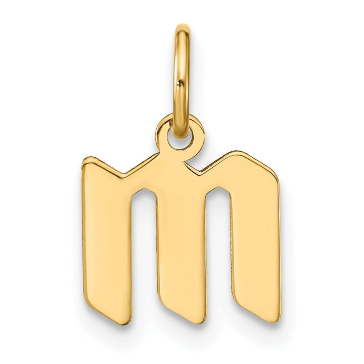 Lovely Rita's Pendants & Charms 14K Yellow Gold Lower Case Letter M Initial Charm Pendant