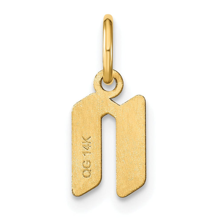 Lovely Rita's Pendants & Charms 14K Yellow Gold Lower Case Letter N Initial Charm Pendant