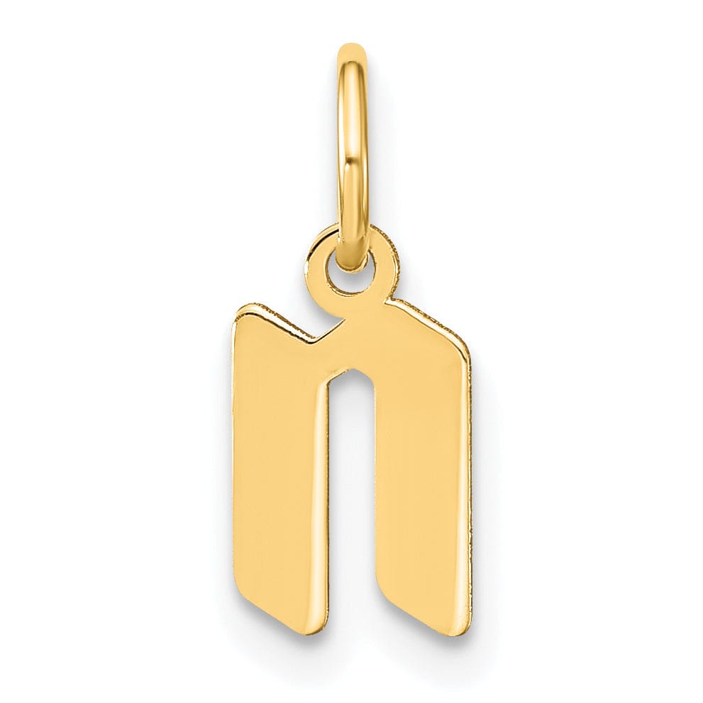 Lovely Rita's Pendants & Charms 14K Yellow Gold Lower Case Letter N Initial Charm Pendant